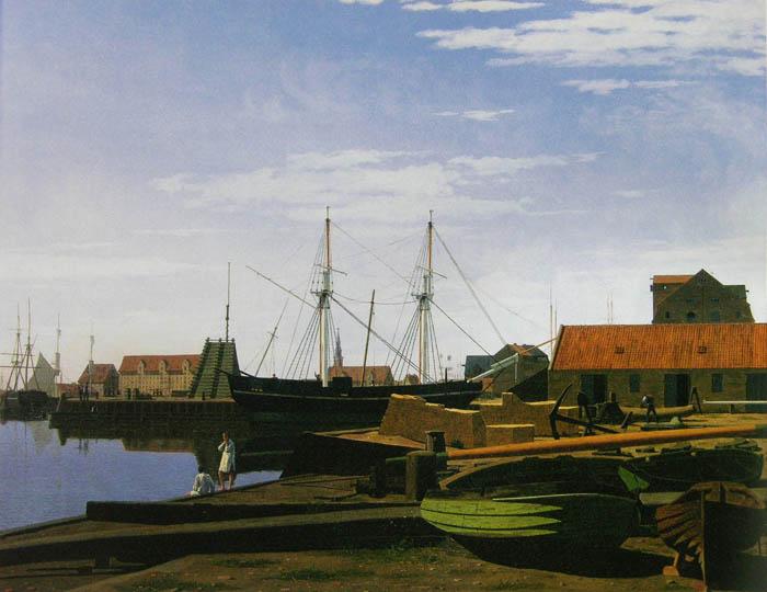 unknow artist View_of_Larsen_Square_near_Copenhagen_Harbor oil painting image